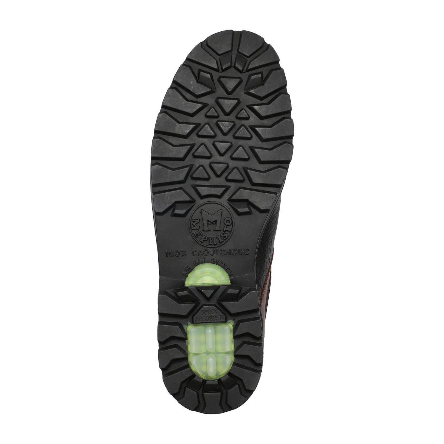lacets homme modèle Barracuda mt Cuir Texturé Brun Foncé - Mephisto